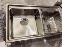 欧琳（OULIN）小水槽单槽水吧台水槽岛台水槽 厨房304不锈钢洗菜盆水池430*390 小单槽套装 晒单实拍图