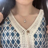 ALLOVE纯银项链女十字素链无吊坠锁骨链替换素链百搭万能裸链条diy饰品 实拍图