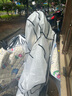 纳利丝雨衣长款成人全身防暴雨一体式男女电动车单人带连体袖骑行雨披 磨砂白+可拆卸手套+双帽檐 L 1件 码（适合150-160cm） 实拍图