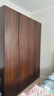 天坛家具 衣柜 实木榆木板木组合 新中式现代简约衣橱 卧室大衣柜 四门衣柜 实拍图