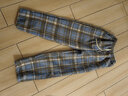 棉致毛呢格子裤子女秋冬季新款宽松阔腿高腰运动休闲卫裤加绒 687青色【不加绒高品质】 L 100-120斤 实拍图