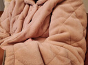 MUJI女式 绗缝 家居睡衣套装 家居服秋冬季款 保暖三层 BB2ORA3A  烟熏粉色 S/M上装160/84A,下装160/66A 实拍图