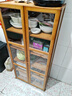 木马人带门落地厨房置物架储物家用收纳简易多层碗碟柜餐边柜调料柜厨具 【透明门】60cm长-五层（双门） 实拍图