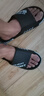 绚初拖鞋男大码外穿潮流夏季家用防滑拖鞋情侣居家浴室厚底凉拖鞋女 升级版动感 黑色 46-47 (适合45-46码穿) 实拍图
