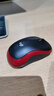 罗技（Logitech）M185鼠标 无线鼠标 办公鼠标 对称鼠标 黑色红边 带无线2.4G接收器 实拍图