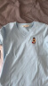 Teenie Weenie【索罗娜】小熊2024年夏季新款白色V领T恤短款上衣女 白色 165/M 晒单实拍图