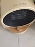 HYUNDAI取暖器/电暖器/电暖气/取暖电器/暖风机办公室桌面电暖风烤火炉暖脚器电热扇热风机 机械小鹅黄【可摇头】 实拍图