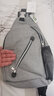 乐百纳（Leberna）斜挎包男包2025新款胸包男士腰包迷你单肩包斜肩男生时尚小背包 加大升级款灰色 实拍图