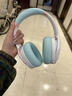 西伯利亚（XIBERIA）羽DM02 金标主动降噪 无线头戴式蓝牙耳机 超长续航 音乐游戏网课耳麦 适用于安卓苹果手机通用 DM02【天青白】礼盒版 实拍图