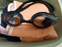 英发（YINGFA）泳镜 高清防雾防水舒适训练平光大镜框护目成人男女游泳眼镜 黑色 实拍图