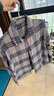德玛纳【复古通勤叠穿格子】简约宽松落肩衬衫撞色保暖衬衣女装上衣 实拍图