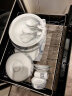 景德镇官方陶瓷碗碟套装家用创意碗盘餐具套组聚会碗筷组合乔迁礼盒装 蓝玉56头餐具套装（10人用） 56头 晒单实拍图