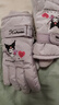 凯蒂猫（hellokitty）儿童滑雪手套女童冬季加厚加绒防水库洛米学生玩雪中大童宝宝手套 【中码5-12岁】库洛米紫色 5368 实拍图