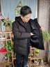 俞兆林中老年人羽绒服男短款冬装爸爸装加厚款防寒保暖爷爷衣服冬季外套 短款黑色 2XL （145-160斤）穿 实拍图