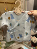 童泰婴儿和服上衣秋冬季保暖宝宝衣服新生儿夹棉居家内衣2件装 蓝色 52 cm 实拍图