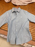 海澜之家（HLA）【纯棉牛津纺】长袖衬衫男秋季休闲衬衣男秋季 蓝灰22 S 170/88A推荐127~136斤 实拍图