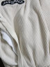 铭富天（MINGFUTIAN）灯芯绒裤子男春夏季美式复古拼接运动休闲裤男学生宽松直筒长裤 米白色 XL(120-140斤) 晒单实拍图
