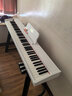 Letesi乐特思电钢琴便携式88键重锤初学者电子钢琴成人专业考级数码钢琴 88键白色 重锤键-三踏+U架+琴凳 实拍图