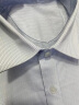 罗蒙100%纯棉衬衫男士短袖条纹商务休闲免烫夏季新款中青年衬衣 46D灰色条纹 XL 晒单实拍图