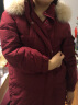 雅鹿羽绒服女装冬季新款中长款过膝加厚时尚派克服外套Y 朱砂红 M/160（120-140斤） 晒单实拍图
