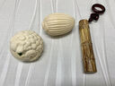 乐喵（LEMIAO）金丝龙血竹实心竹手把件竹子手把件竹节男士把玩包浆文玩玉竹把件 紫檀一心一意款  A21-107 实拍图