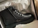 百丽童鞋秋冬儿童靴子女童时尚马丁靴中大童潮流皮靴 黑色35码 实拍图