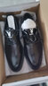 花花公子（PLAYBOY）皮鞋男2025秋冬季正装商务休闲鞋男士时尚轻便鞋子男鞋 黑色39 实拍图