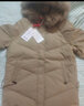 鸭鸭（YAYA）中老年羽绒服女冬季新款妈妈装保暖时尚休闲狐狸大毛领加厚外套XD 卡其色 3XL 实拍图