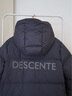 迪桑特（DESCENTE）SKI STYLE 男女同款 防泼水 光热转能 蓄温 长款 鹅绒羽绒服 CC-墨灰色 D4491SDJ55 M 实拍图