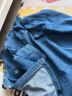 Lee24春夏舒适版天丝翻领中蓝色女短袖牛仔衬衫 中蓝色 S  晒单实拍图