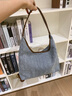 爱情海牛仔布包包女包托特斜挎单肩大容量通勤生日情人节礼物送女友老婆 【浅蓝色】时尚小众百搭轻奢休闲新年送女生实用 品牌ck风实用高端潮流简约运动 实拍图