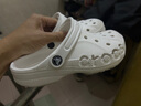 CROCS卡骆驰洞洞鞋贝雅男鞋女鞋轻便耐磨一脚蹬拖鞋休闲鞋|10126 白-100 36 /37(220mm) 实拍图