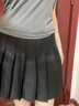 灰色百褶裙女2025春秋a字裙遮肚显瘦半身裙子纯色复古学院风短裙 黑色 L 【109-118斤】 实拍图