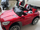 诺天使儿童电动车四轮四驱汽车可坐双人遥控充电男女小孩玩具幼儿大童车 红双驱+遥控+12V大电瓶 实拍图
