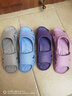 步术  中国台湾进口浴室防滑拖鞋男女情侣鱼嘴防撞凉拖鞋EVA一体成型 水晶紫 5 适合35/36码穿 实拍图