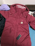 雅鹿长款羽绒服女士2025年新款韩版宽松加厚冬季鸭绒时尚保暖连帽外套 新年红 2XL （推荐175-200斤） 实拍图