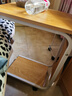 伊思家移动茶桌茶台边柜客厅沙发边几小茶几实木小桌子烧水壶一体茶水架 【移动款】白架原木色 实拍图