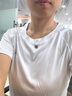 探拓（TECTOP）圆领短袖T恤男士运动户外夏季轻薄透气快干上衣女情侣款t恤 女款白色 M 实拍图