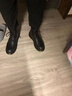 H8马丁靴头层牛皮2025新款男士中帮工装鞋英伦风真皮高帮靴子男 黑色 （头层牛皮） 43 实拍图