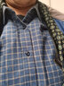 杉杉加绒衬衫男  中年纯棉格子衬衣男商务休闲 1066-1加绒款 43 实拍图