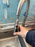 恒洁（HEGII）抽拉式厨房水龙头 304不锈钢三出水水槽冷热水龙头HMF910-412-SD 实拍图