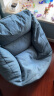 无印良品（MUJI） 豆袋沙发  外套可拆 懒人沙发 单人沙发读书角沙发KBB1CC2S 烟熏蓝 长70.5*宽74*高70cm 实拍图