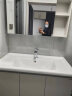 九牧（JOMOO）浴室柜 陶瓷一体盆抗菌悬挂洗脸盆柜组合 冷灰70cm A2721-14LD-1 实拍图