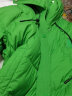 三彩2023冬季新款立领羽绒服加厚白鸭绒宽松长外套女 绿色 155/80A/S 晒单实拍图