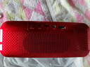小霸王蓝牙音箱低音炮收音机无线便携式户外大音量广场舞音响户外便携式音箱收音机插卡播放器4000毫安 红色 实拍图