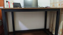 费林斯曼电脑桌家用台式电竞游戏桌子学习办公写字桌台长条桌卧室培训桌 【胡桃木色】黑架120CM 晒单实拍图