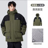 骆驼（CAMEL）男装工装羽绒服秋冬款加厚保暖连帽男女同款防寒外套M13CF00100A 实拍图
