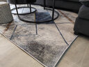 KAYE地毯客厅轻奢高级感大面积沙发茶几垫子家用免洗卧室床边毯可定制 FS-T138 140x200cm（小客厅） 实拍图