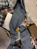 夫尼保罗【我爱祖国】秋衣秋裤男纯棉套装男士保暖内衣青少年线衣线裤 中国熊猫浅蓝 XL (175) 实拍图