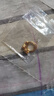 周六福5G工艺黄金耳环女相思水滴球足金耳坠计价A099598 一对 约2.53g  实拍图